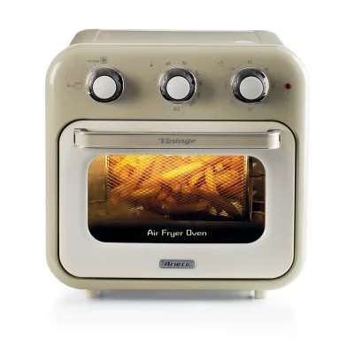 FRIGGITRICE AD ARIA + FORNO 16LITRI SERIE VINTAGE BEIGE