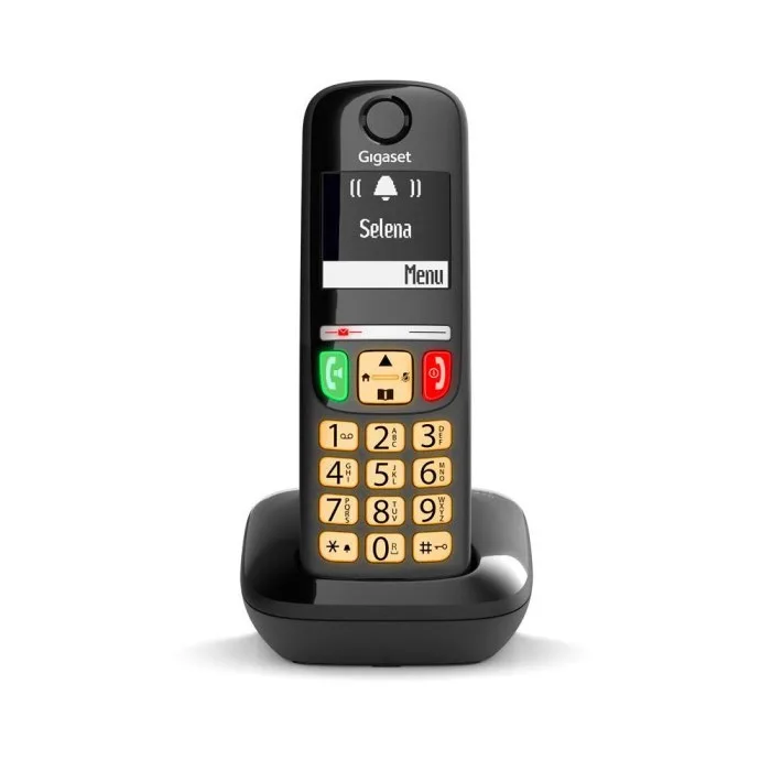 Gigaset E270 Cordless DECT con Tasti e Numeri Grandi Vivavoce Audio Potenziato Black