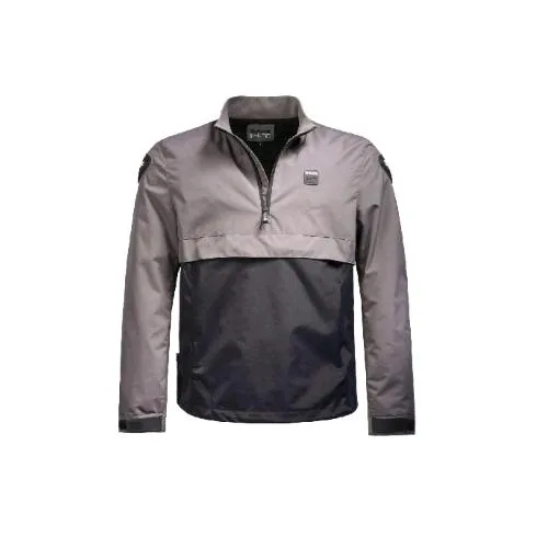 Blauer Spring Pull Giacca Motociclistica Uomo Taglia L con Protezioni per Spalla e Gomiti Grigio Blu