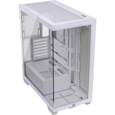 Corsair 3500X White Mid-Tower ATX Case per PC Vetro Temperato Panoramico Compatibile con Scheda Madre a Connessione Inversa Bianco