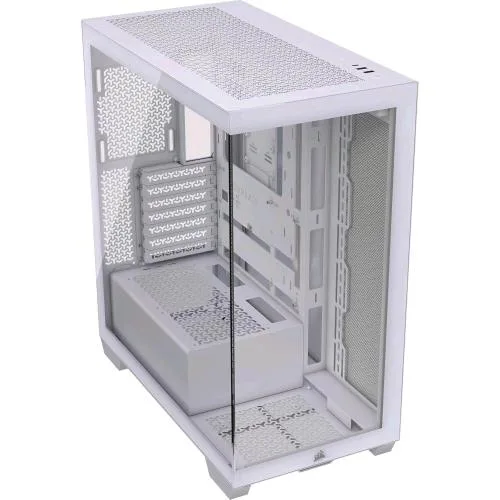 Corsair 3500X White Mid-Tower ATX Case per PC Vetro Temperato Panoramico Compatibile con Scheda Madre a Connessione Inversa Bianco