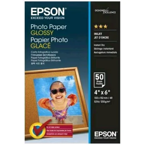 Epson Carta Fotografica Lucida Good (200 G/M ) Formato 10 x 15cm (4X6 ) 50 Fogli