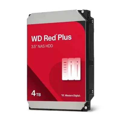 Western Digital Red Plus HDD 4TB Interno 3.5" SATA 6GB/S Buffer 128MB 5.400RPM NAS