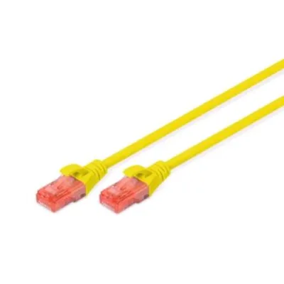 Digitus Cavo di Rete CAT.6 U/UTP Lshf Non Schermato 5 m Giallo