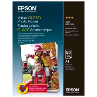 Epson Carta Fotografica Lucida Value Glossy 183 g 210X297 mm A4 Conf 50 Pz.