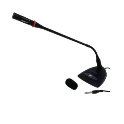 Nilox Microfono da Tavolo USB e Jack 3.5 - 6,3MM Nero