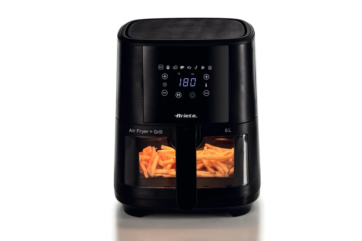 FRIGGITRICE AD ARIA 6LITRI FINESTRA 8 PROGRAMMI CON FINESTRA