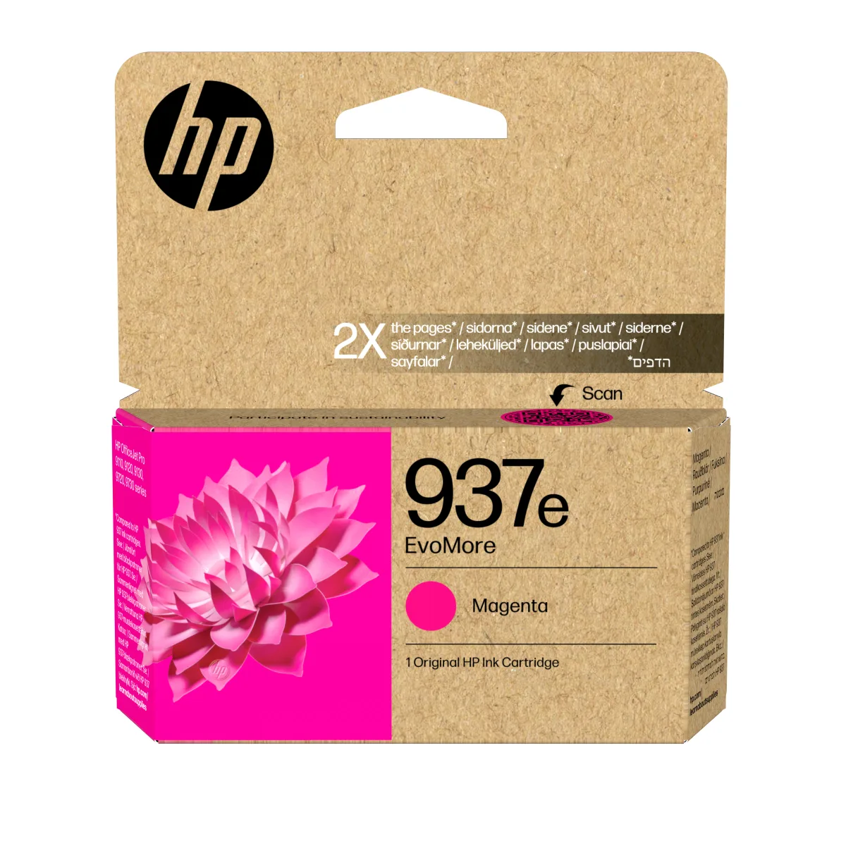 INK HP 937E MAGENTA OFFICEJET PRO 9 120 1650PAG