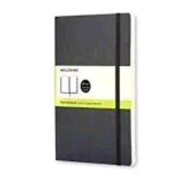 Moleskine Taccuino Classic Pagine Bianche Copertina Morbida con Elastico Nero