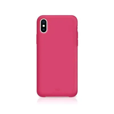 White Diamonds Apple iPHONE x/XS Cover in Silicone Liquido Idrorepellente Rosa