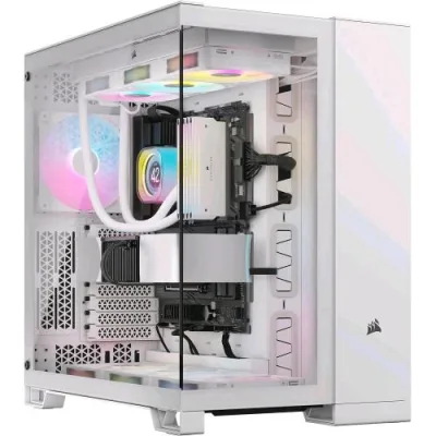 Corsair 6500X Midi Tower Vetro Temperato minITX/mATX/ATX/E-ATX Bianco
