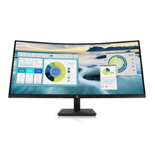 HP P34HC G4 34" Curvo LED VA Formato 21:9 Contrasto 3.500:1 1XHDMI 1XDISPLAY Port 6XUSB Colore Nero Garanzia Italia