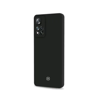 Celly Redmi Note 11/Note 11S Cromo Cover in Silicone Finitura Soft Touch Black