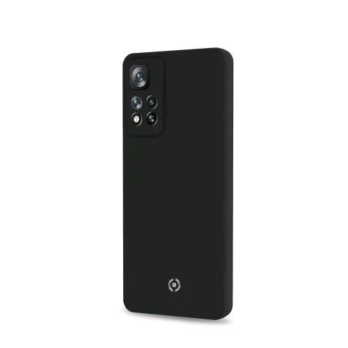 Celly Redmi Note 11/Note 11S Cromo Cover in Silicone Finitura Soft Touch Black