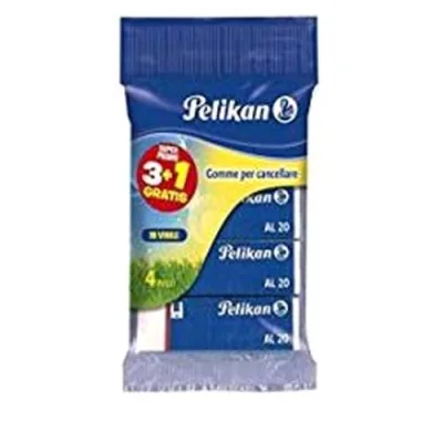Pelikan al 20 005470 Gomme in Plastica per Matita Conf. 3PZ.