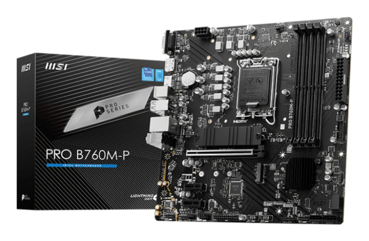 MB MSI PRO B760M-P DDR5 S1700 4D5 2M.2 4S3 U3.2 GBL H/D/V MATX