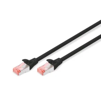 Digitus Cavo di Rete Patch S/FTP Cat 6 Doppia Schermatura 0.25 cm Nero