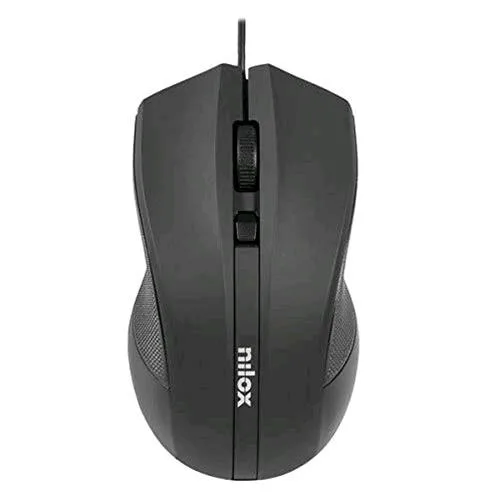 Nilox MOUSB1002 Mouse Ottico USB 1.600 DPI Colore Nero