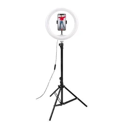 Celly Ring Light Treppiedi Professionale 160cm Telecomando Multifunzione Luce Calda/Fredda/Neutra