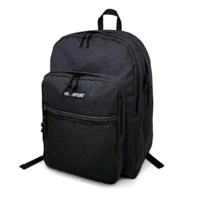 Lebez Zaino Northpoint Maxi 4 Scomparti con Pratiche Tasche Interne Porta Oggetti Spallacci Regolabili Imbottiti Tasca Frontale in Rete Nero