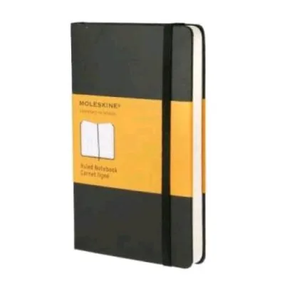 Moleskine Taccuino Formato Pocket 140X90 mm 192 Fogli a Quadretti 5M Copertina Morbida Nero