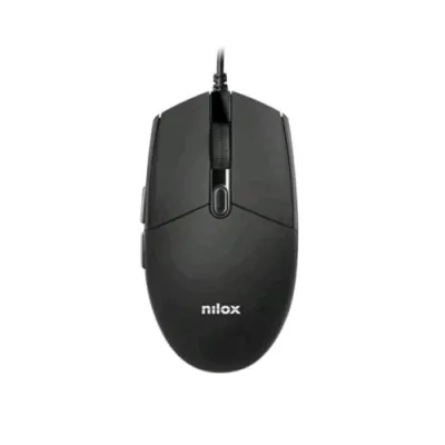 Nilox MOUSB1014 Mouse Ottico USB 2.400 DPI Nero