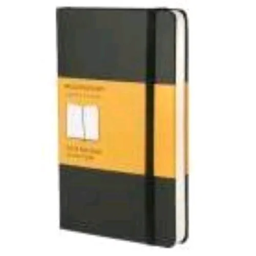 Moleskine Taccuino Formato POCKET140X90 mm 192 Fogli a Quadretti 5M Copertina Rigida con Elastico Nero
