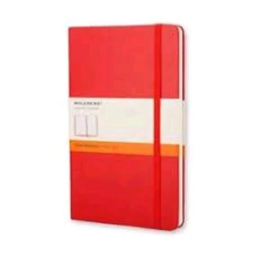 Moleskine Taccuino Large Classic Pagina a Righe con Elastico Copertina Rigida 240 Pagine Rosso
