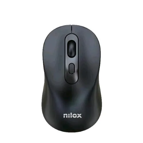Nilox Mouse Ottico Dual-Wireless Bluetooth 5.2 + Wireless 2.4GHz Ricaricabile 1.600 DPI Nero