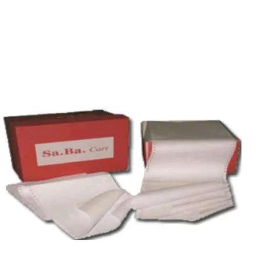 SABA CART (5BA) Saba Cart Carta a Modulo Continuo in Cellulosa 60 g 240 mm x 12 in Bianco Conf 2000 Pz.