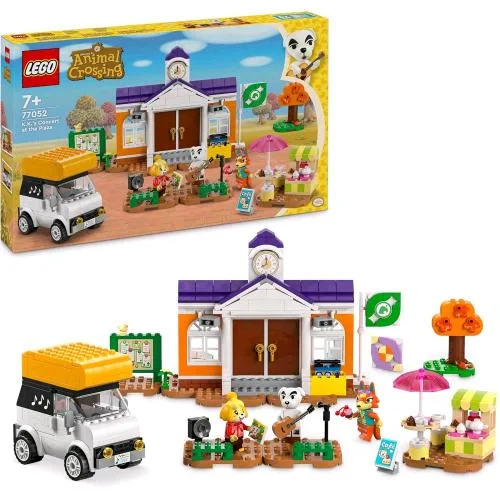 LEGO Animal Crossing Concerto in Piazza con K.k. Casa e Veicolo da Costruire con 3 Personaggi