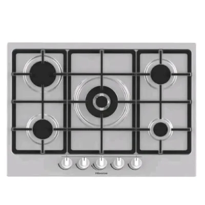 Hisense GM773XF Piano Cottura a Gas da Incasso 5 Fuochi Inox