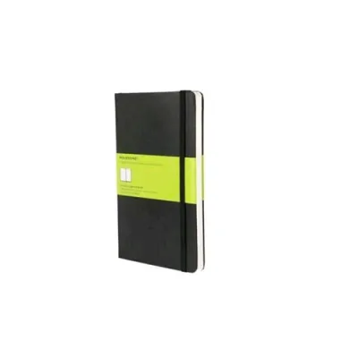 Moleskine Taccuino Large Rigido Nessuna Rigatura Cucitura Dorso Filo Refe Copertina in Poliuretano e Cartone Colore Nero 240 Fogli Conf 1 Pz.