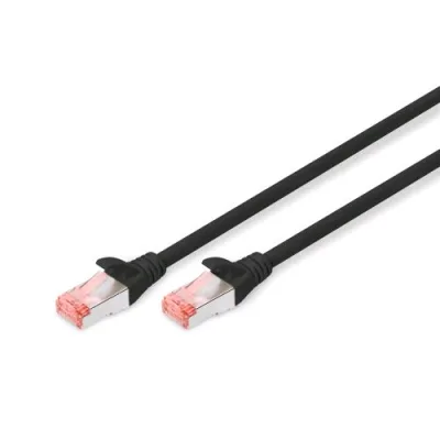 Digitus Cavo di Rete Patch S/FTP Cat 6 Lszh Awg Doppia Schermatura 1 m Black
