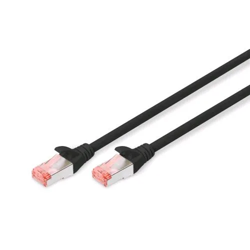 Digitus Cavo di Rete Patch S/FTP Cat 6 Lszh Awg Doppia Schermatura 1 m Black