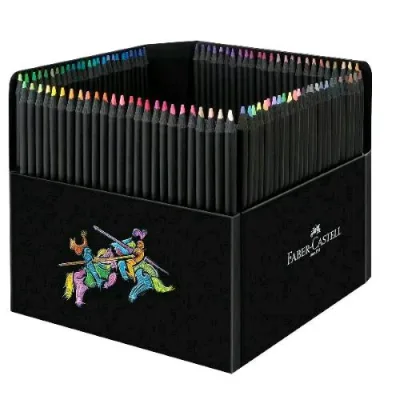 Faber Castell Black Edition Pastelli Fusto Triangolare Astuccio in Cartone Colori Assortiti Conf 100 Pz.