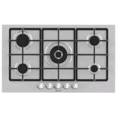 Hisense GM973XF Piano Cottura a Gas da Incasso 5 Fuochi Acciaio