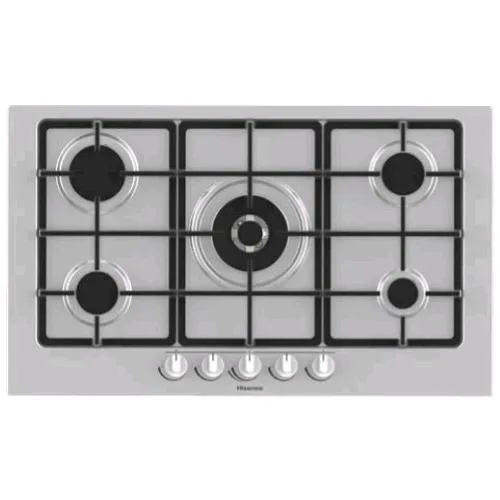 Hisense GM973XF Piano Cottura a Gas da Incasso 5 Fuochi Acciaio
