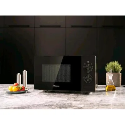 Hisense H20MOBP1G Forno a Microonde + Grill 20 l 700 W 900 con Grill 5 Livelli Funzione Sbrinamento Nero