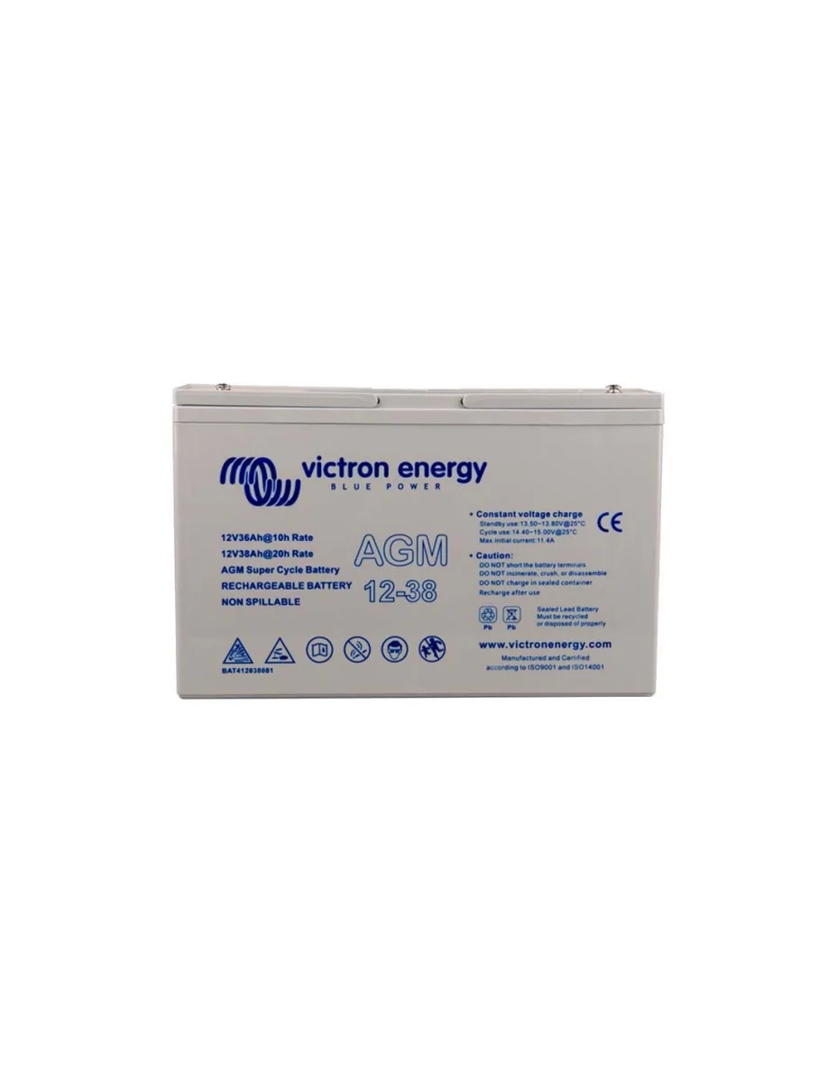 Batteria 38Ah 12V AGM Super Cycle Victron Energy - BAT412038081
