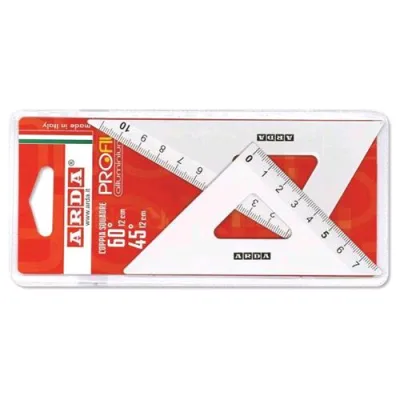 ARDA Profil Coppia Squadre in Alluminio da 45° e 60° 12 cm