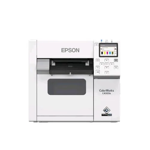 Epson CW-C4000E (MK) Stampante per Etichette - Colore - Ink-Jet - Rullo (10,2 cm) - 1200 x 1200 DPI - fino a 100 mm/Sec (Mono) / fino a 100 mm/Sec (Colore) - USB, Host USB - Taglierina