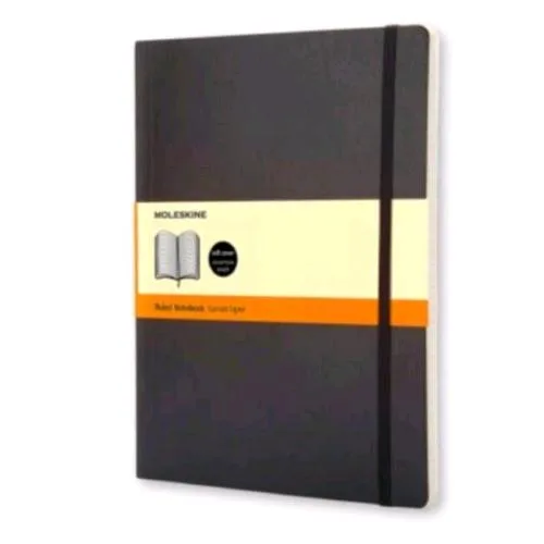 Moleskine Taccuino XL Large Copertina Rigida Nessuna Rigatura 192 Fogli 70 g Nero