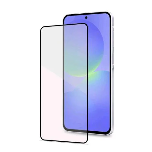 Celly Samsug Galaxy A37 5G Full Glass Proteggi Schermo in Vetro Temperato 9H Trasparente Bordo Colorato Nero