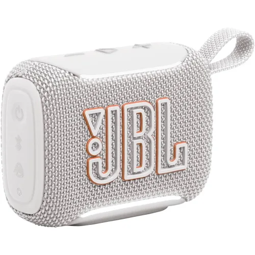 Jbl Go 5 Speaker Bluetooth Ultra Portatile con Potente JBL Pro Sound e Bassi Incisivi Pairing Airtouch Design Impermeabile 10 Ore di Autonomia Bianco