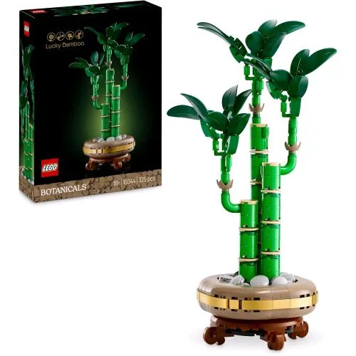 LEGO Botanicals Bambù del Buon Auspicio Pianta Artificiale con Vaso Finto da Costruire