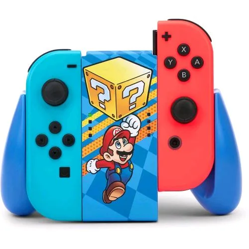 PowerA Mystery Block Mario Nintendo Switch Impugnatura Confort per Doppio Joy-con