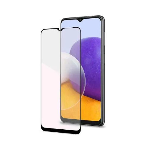 Celly Samsung Galaxy A22 5G Proteggi Schermo in Vetro Temperato 9 Htrasparente Nero