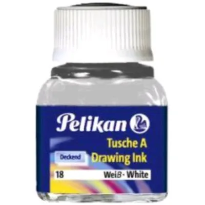 Pelikan Inchiostro China 523 Flacone da 10 ml Bianco