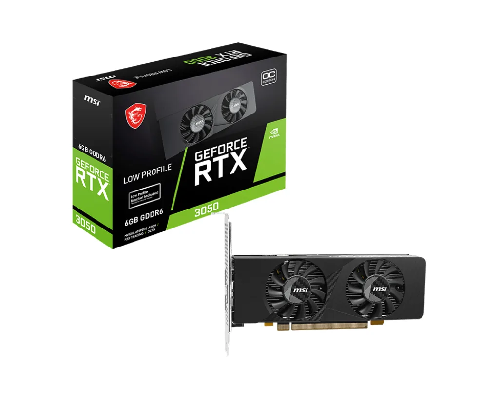 VGA MSI RTX 3050 LP E 6G OC OC 6GB DDR6 128BIT 1HDMI/3DP 130W